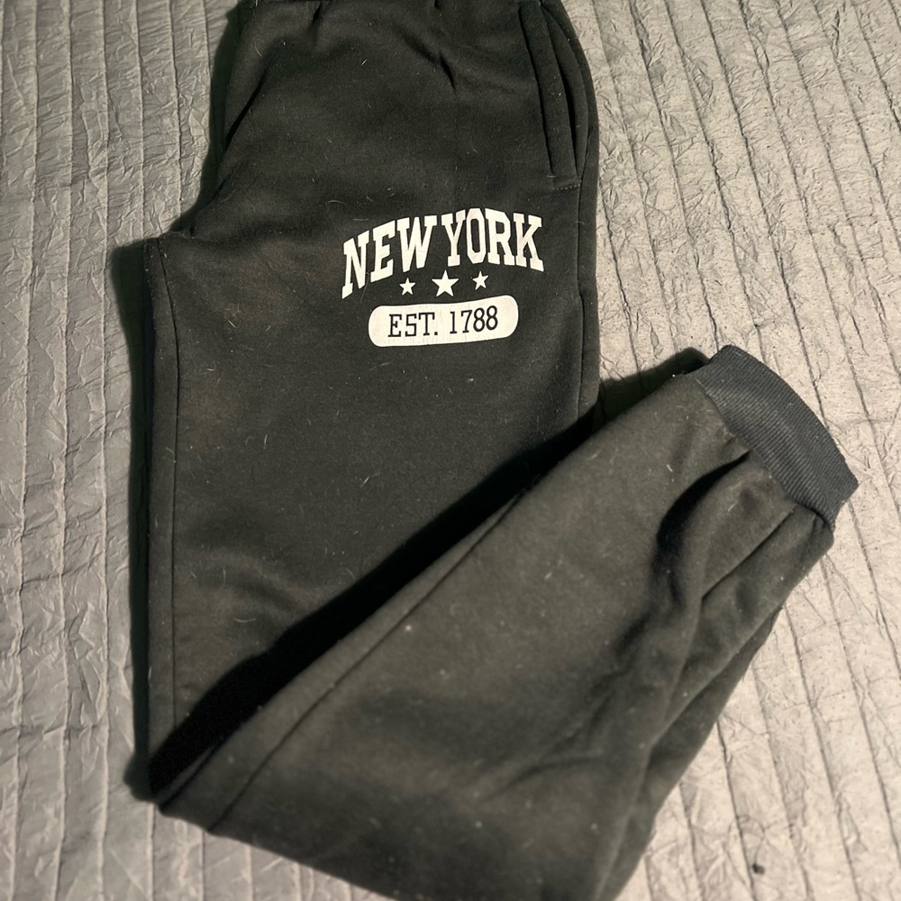 Black New York Joggers